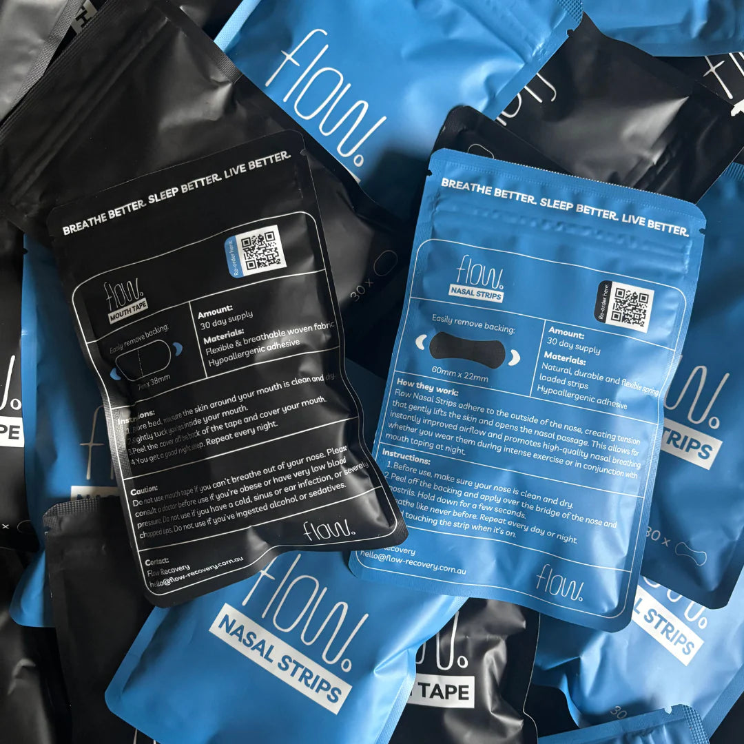 Flow Mouth Tape & Nasal Strips Combo