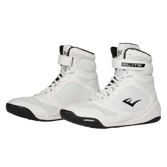 Everlast Elite2 Pro Hi Top Boxing Boots -White/Blk