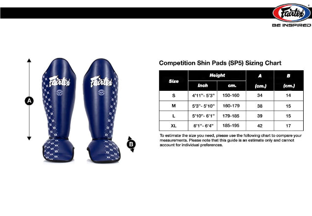 Fairtex Competition Shin Guards (SP5)