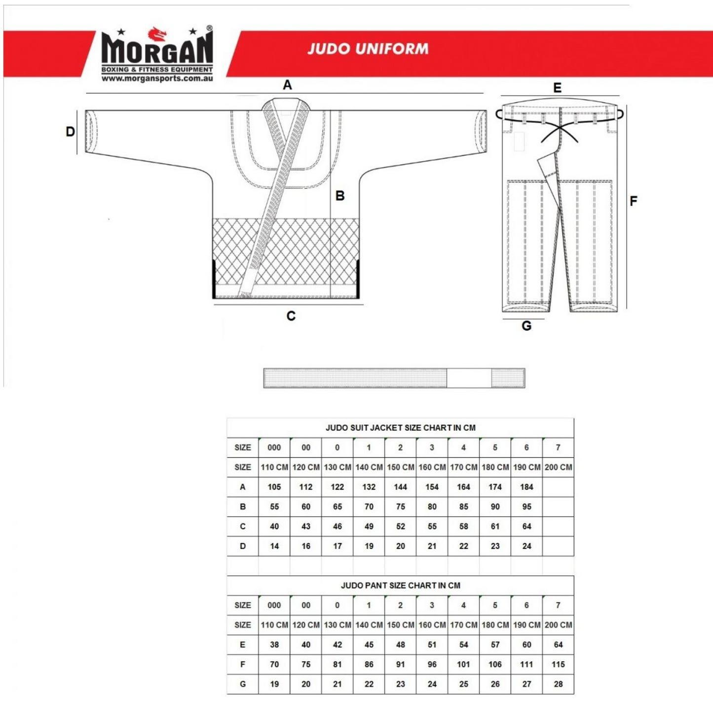 Morgan Dragron 1.5 (550GSM) Judo Weave Uniform