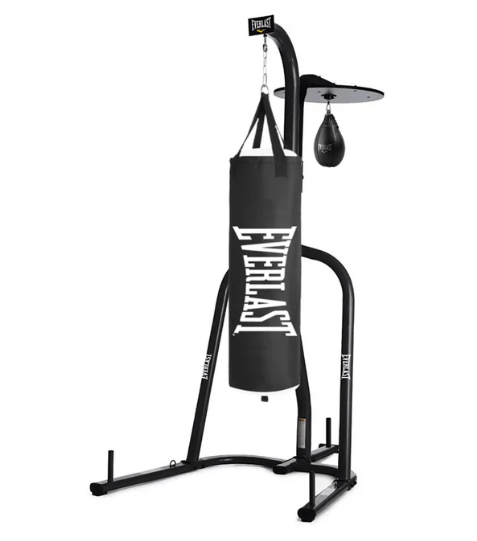 Everlast heavy bag and Speedball Stand