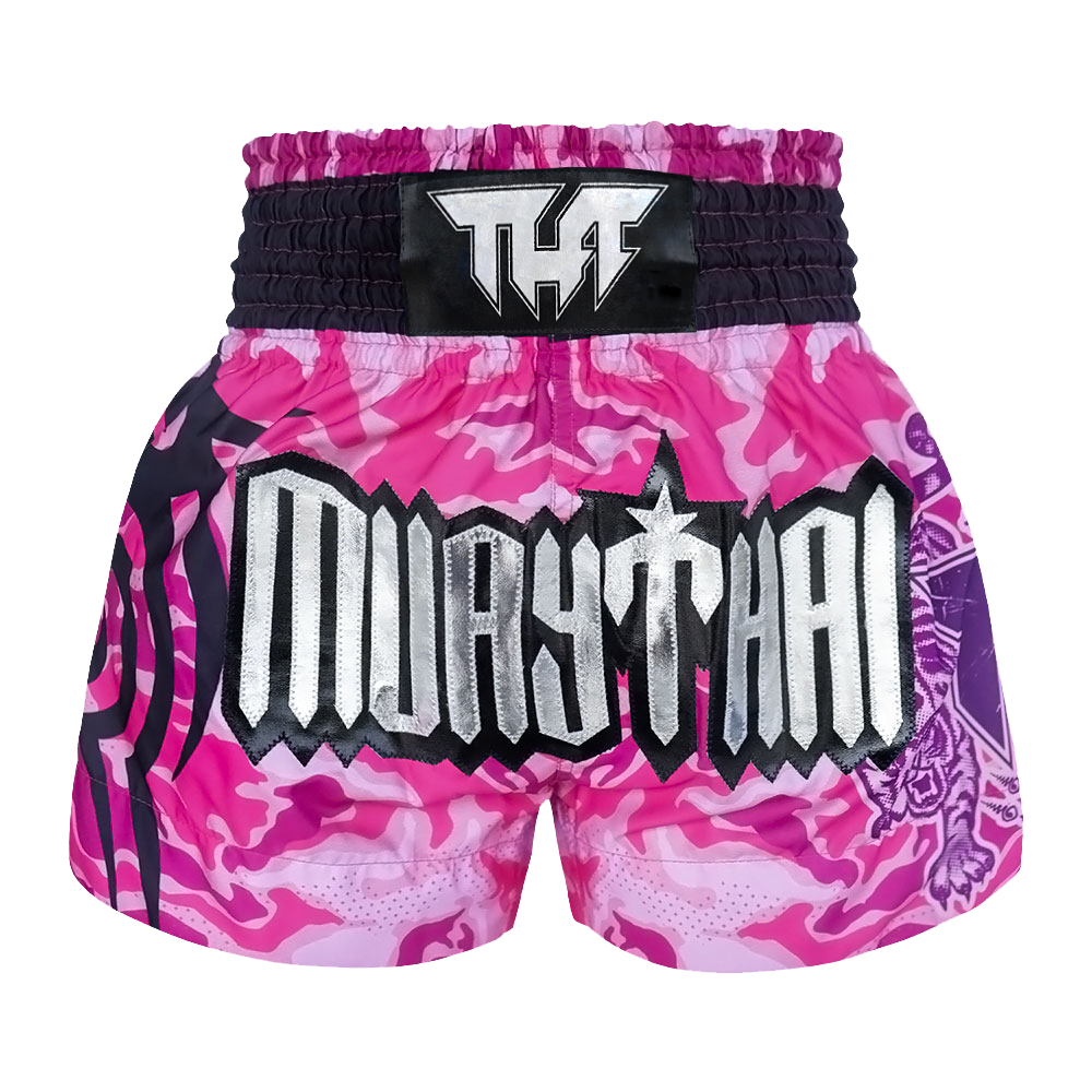 TUFF - Pink Camouflage Thai Boxing Shorts