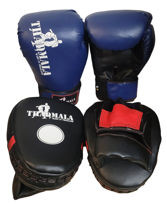Thadmala Boxing Gloves and Focus Pad Combo