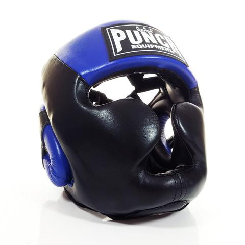 Punch Trophy Getters Full Face Headguard - Blue/Black