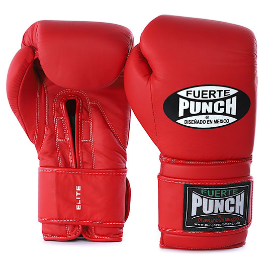Punch Mexican Fuerte Elite Boxing Glove - Red